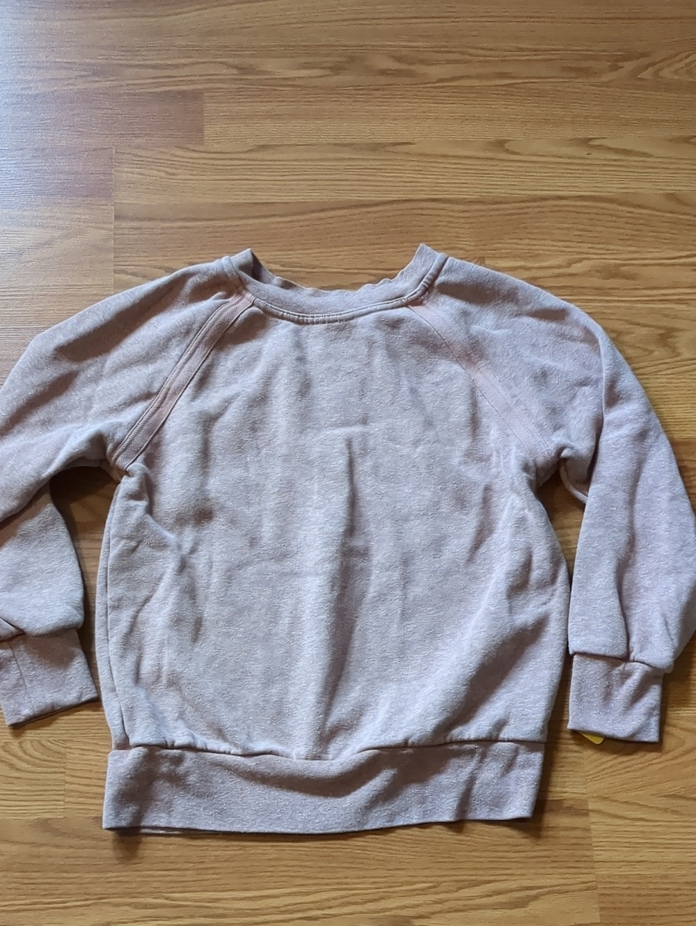 prAna Cozy Up Heather Rose Spiced Coral Raglan Sweatshirt XS
